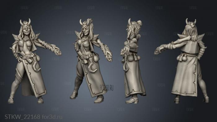 TITANS Tiefling Warlock 3d stl модель для ЧПУ