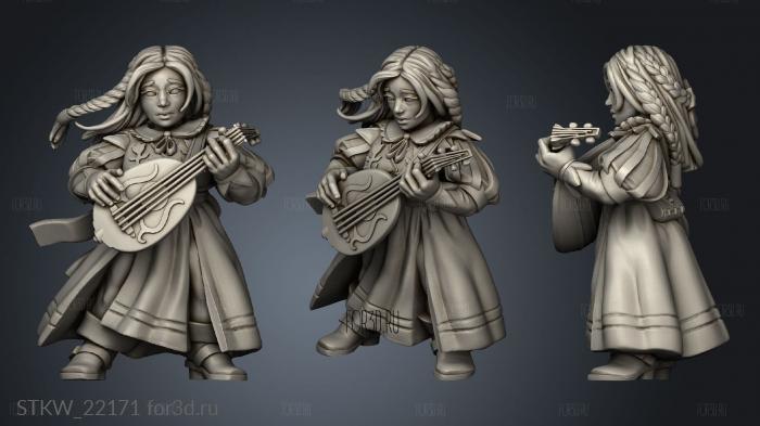 TITANS Dwarf Bard 3d stl модель для ЧПУ