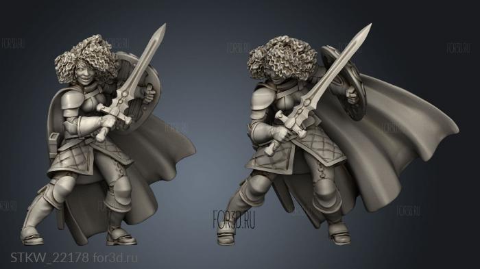 TITANS Human Warrior stl model for CNC