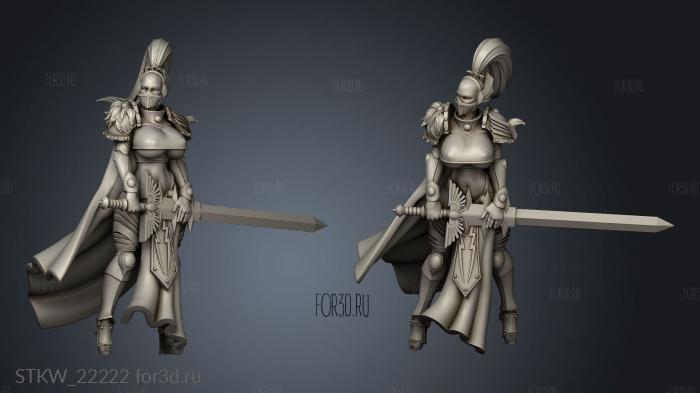 sword cloth stl model for CNC