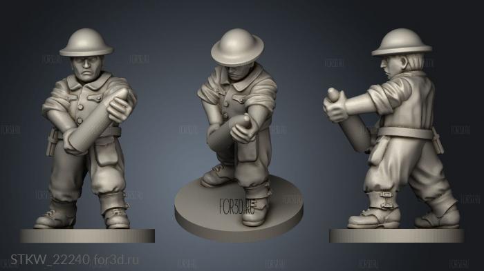 GREAT BRITAIN HOWITZER CREW 3d stl модель для ЧПУ