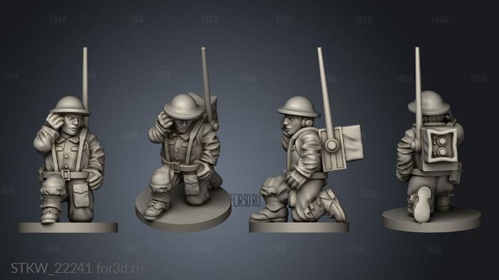 GREAT BRITAIN HOWITZER CREW 3d stl модель для ЧПУ