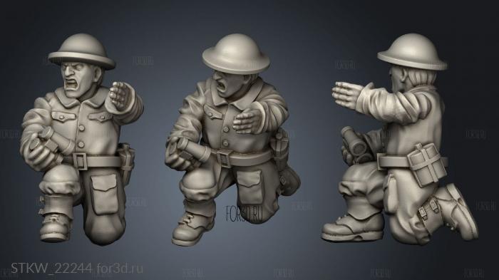 GREAT BRITAIN HOWITZER CREW 3d stl модель для ЧПУ