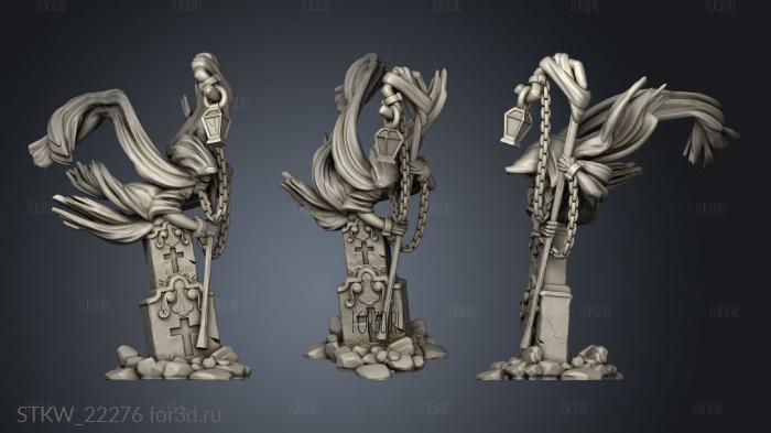 Zombie Graveyard Ghost Lamp 3d stl модель для ЧПУ