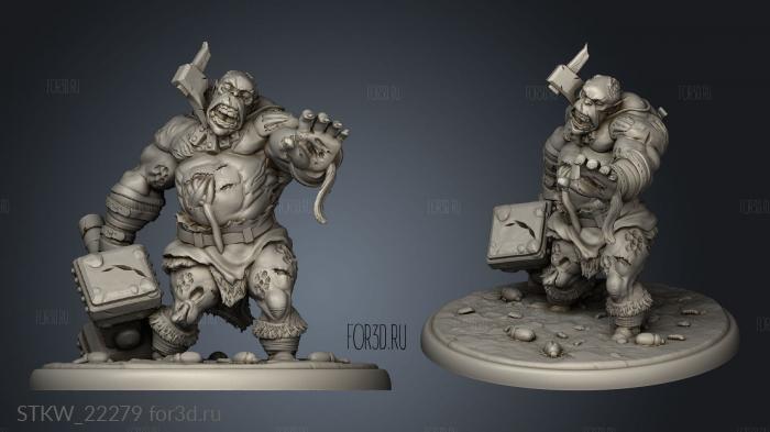 Zombie Ogre Hammer 3d stl модель для ЧПУ