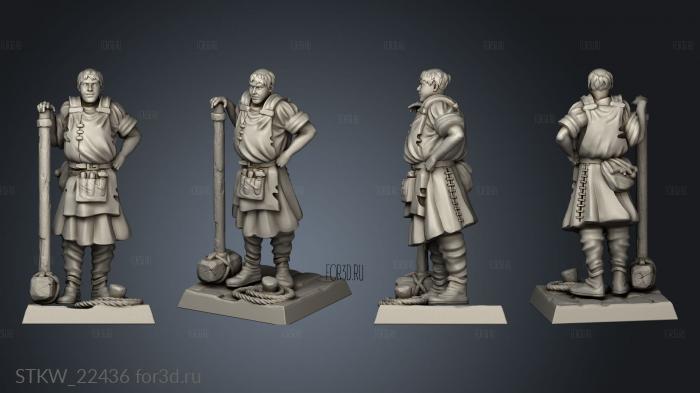 TREBUCHET CREW 3d stl модель для ЧПУ