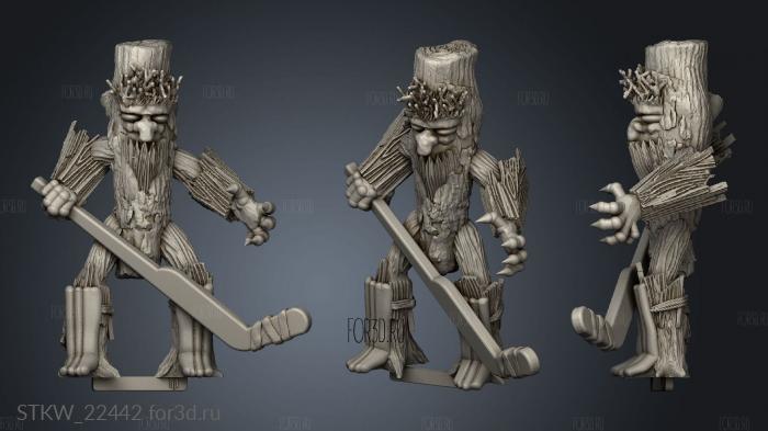 Tree Man Ice Hockey 3d stl модель для ЧПУ