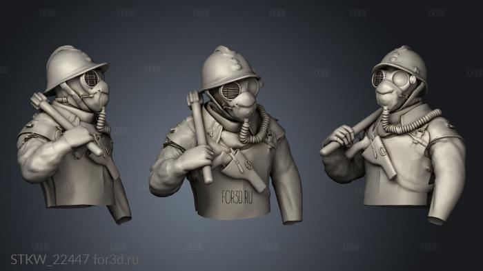 Trench Raider 3d stl модель для ЧПУ