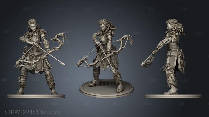 Tribal Warrior Bow One 3d stl модель для ЧПУ