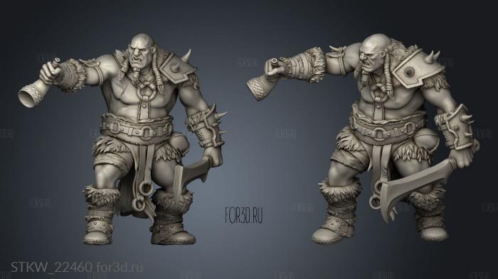 Tribe Ogre Musician Music 3d stl модель для ЧПУ