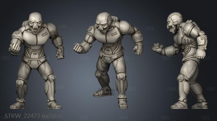 Tribes Cyberpunk GHOUL stl model for CNC