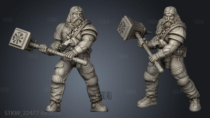 Tribes Cyberpunk VIKING GIRL 3d stl модель для ЧПУ