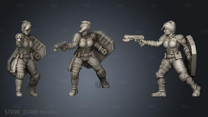 Tribes Cyberpunk JEZY stl model for CNC