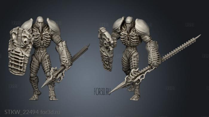 TRIBES SCIFI THE OMEGA BATTLE KNIGHT GOLEM 3d stl модель для ЧПУ