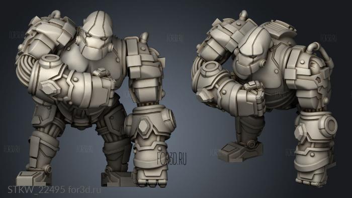 TRIBAL WARRIOR MONGRERILLA 3d stl модель для ЧПУ