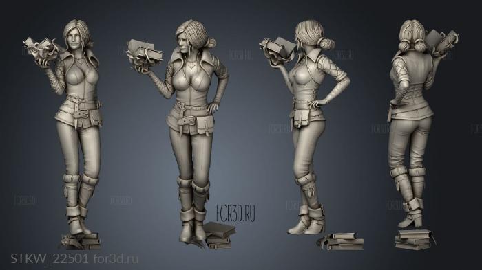 Triss Merigold stl model for CNC