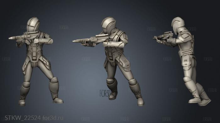 Trooper Carbine stl model for CNC