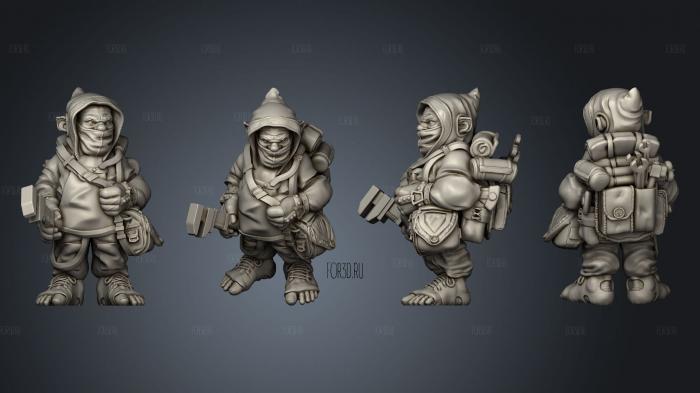 Airship Crew Male 02 stl model for CNC