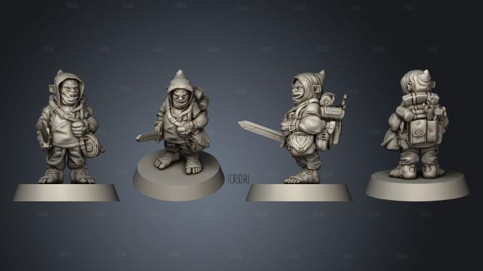 Airship Crew Male 03 stl model for CNC