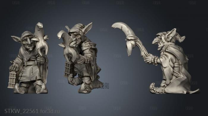 Goblin Chef stl model for CNC