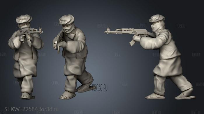 Opfor ak walking shemagh 3d stl модель для ЧПУ