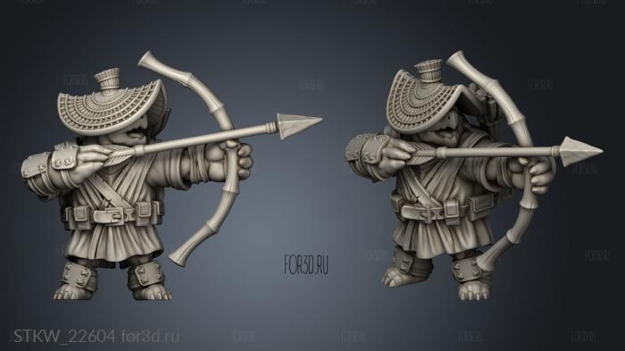 Turtle Archer stl model for CNC