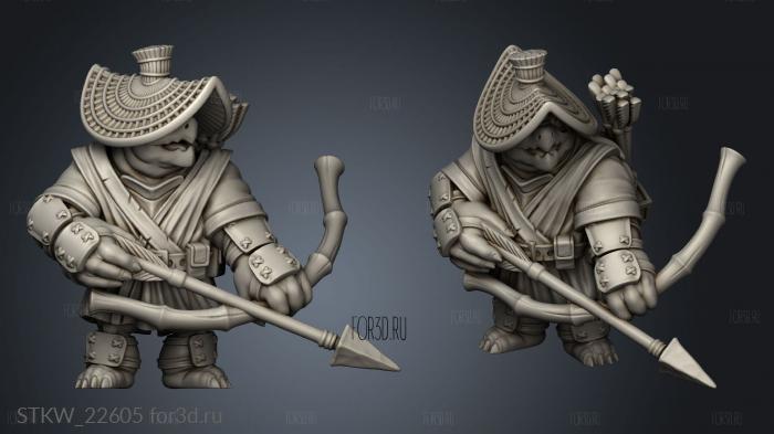 Turtle Archer stl model for CNC