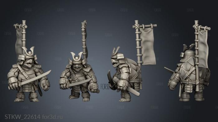 Turtle Samurai 3d stl модель для ЧПУ