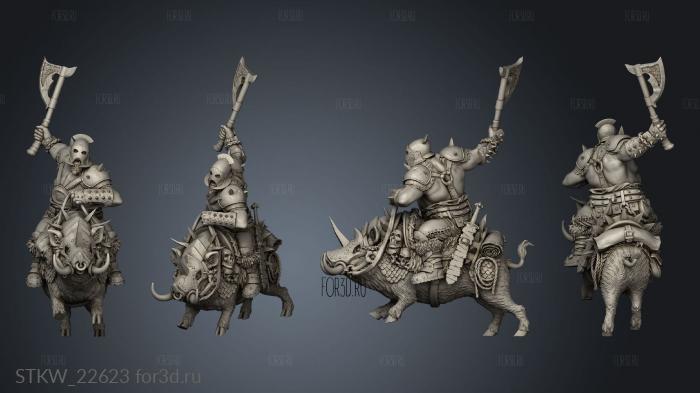 Tusker Cavalry stl model for CNC