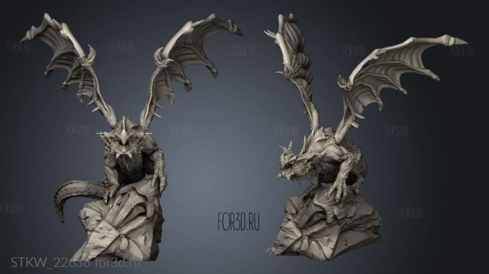 Twilight the Ancient Dragon Seasonal Loyalty boss stl model for CNC