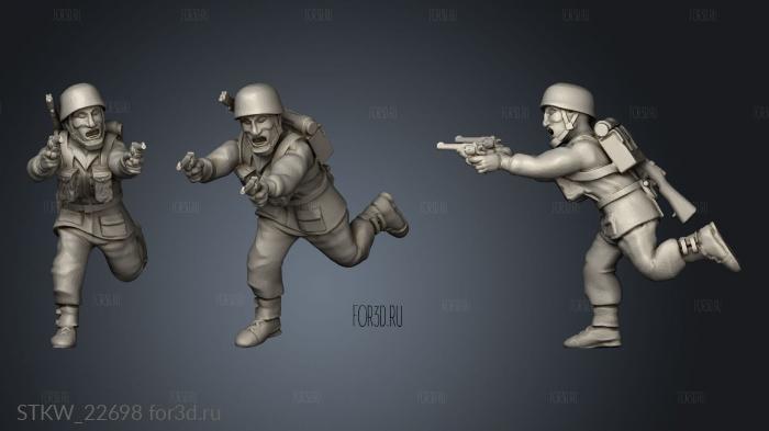 paratrooper stl model for CNC