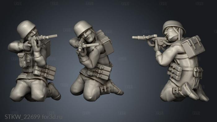 paratrooper stl model for CNC