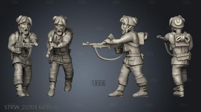 paratrooper stl model for CNC