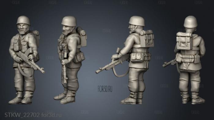 paratrooper stl model for CNC
