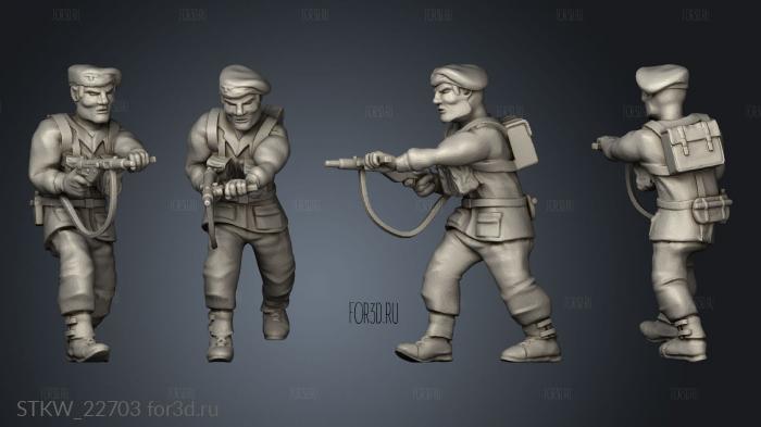 paratrooper stl model for CNC