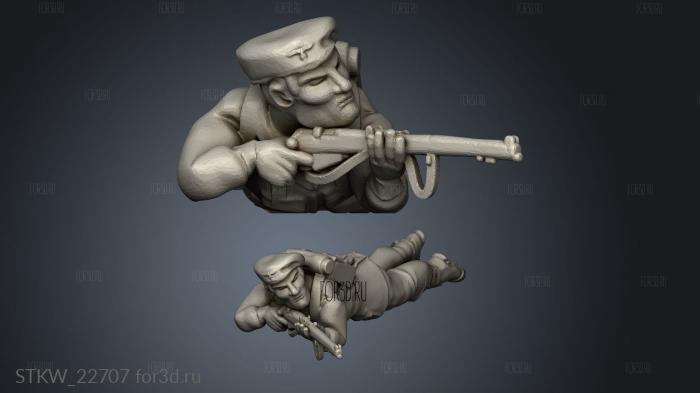 paratrooper stl model for CNC