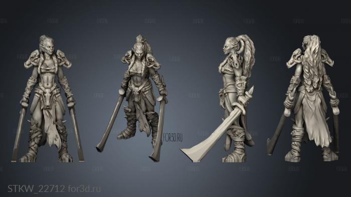 Ultimate Dn Female Commander 3d stl модель для ЧПУ