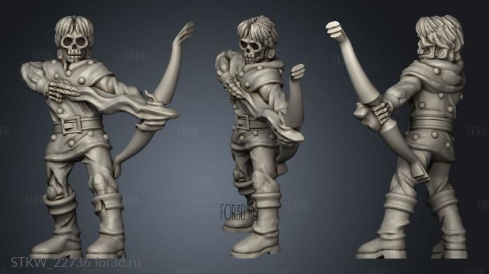 Undead Heroes the Realm Ranger stl model for CNC