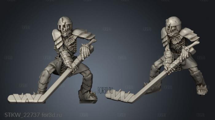 Undead Hockey ho assaulter stl model for CNC