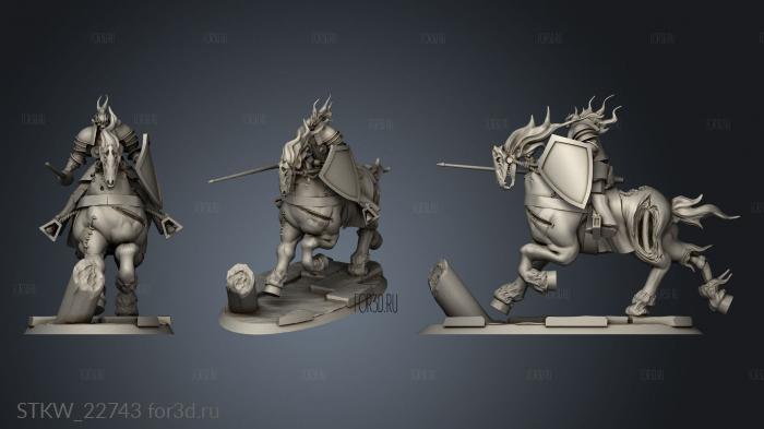 Undead Horse Riders Oval 3d stl модель для ЧПУ