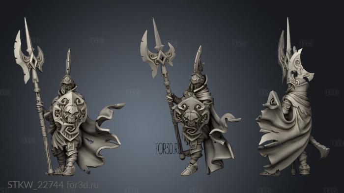 Undead Knight stl model for CNC