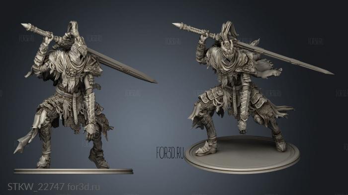 Undead Knight Knight Platform stl model for CNC