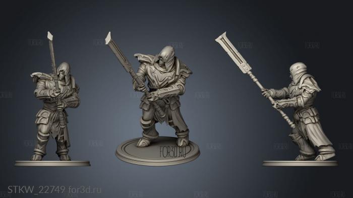 Undead Minions Glaive stl model for CNC