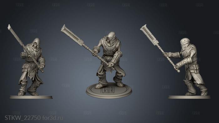 Undead Minions Glaive stl model for CNC