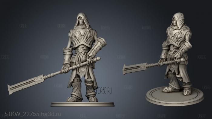 Undead Minions Glaive stl model for CNC