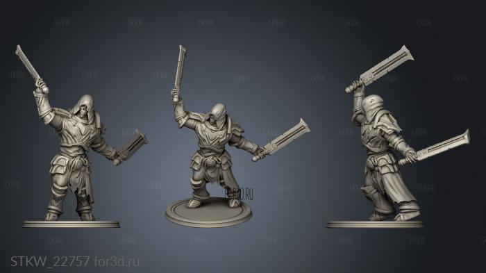 Undead Minions Swords stl model for CNC