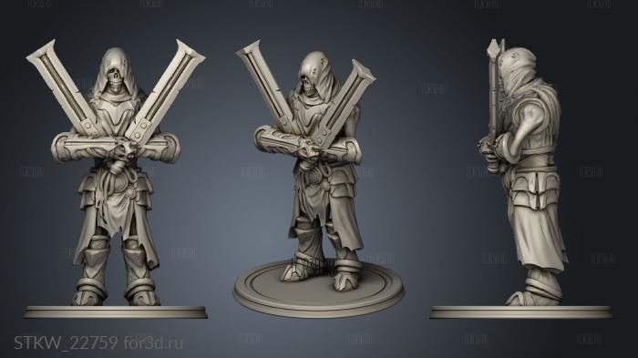 Undead Minions Swords stl model for CNC