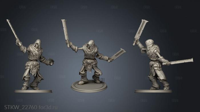 Undead Minions Swords stl model for CNC