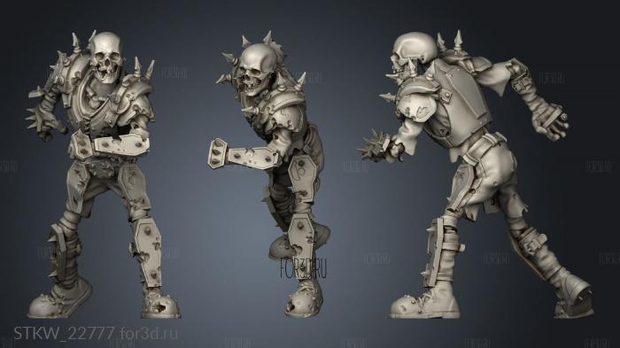 undead Skeletons Skeleton 3d stl модель для ЧПУ