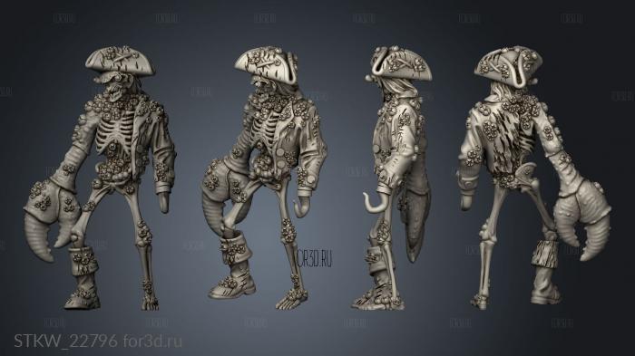 Undead Pirates CRAB PIRATE 3d stl модель для ЧПУ